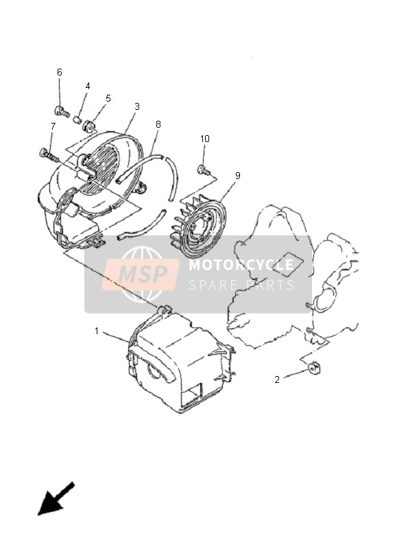 Yamaha YN50R NEOS 2006 Air Shroud & Fan for a 2006 Yamaha YN50R NEOS